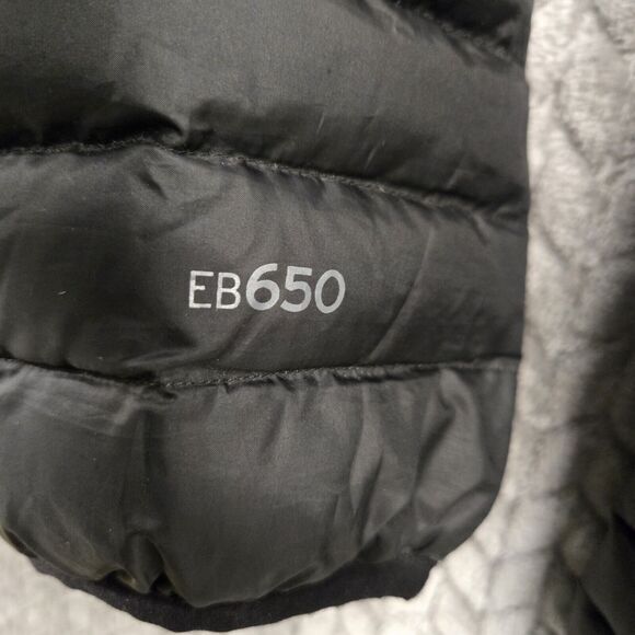 Eddie Bauer Mens Large Black Down Puffer Jacket EB650 Univ. Of Arkansas Logo - Picture 10 of 12